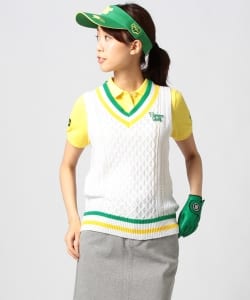 BEAMS GOLF ORANGE LABEL / ケーブルニット ベスト