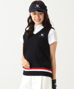 BEAMS GOLF ORANGE LABEL / リブ＆ケーブル ベスト