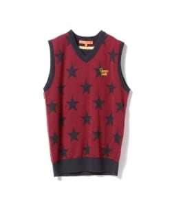 BEAMS GOLF ORANGE LABEL / 星柄 ベスト