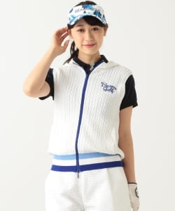 BEAMS GOLF ORANGE LABEL / ジップ ニット ベスト