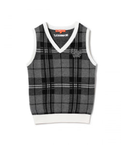 BEAMS GOLF ORANGE LABEL / チェック ニット ベスト
