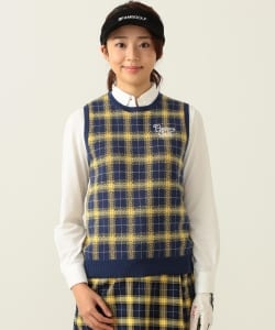 BEAMS GOLF ORANGE LABEL / チェック ニット ベスト