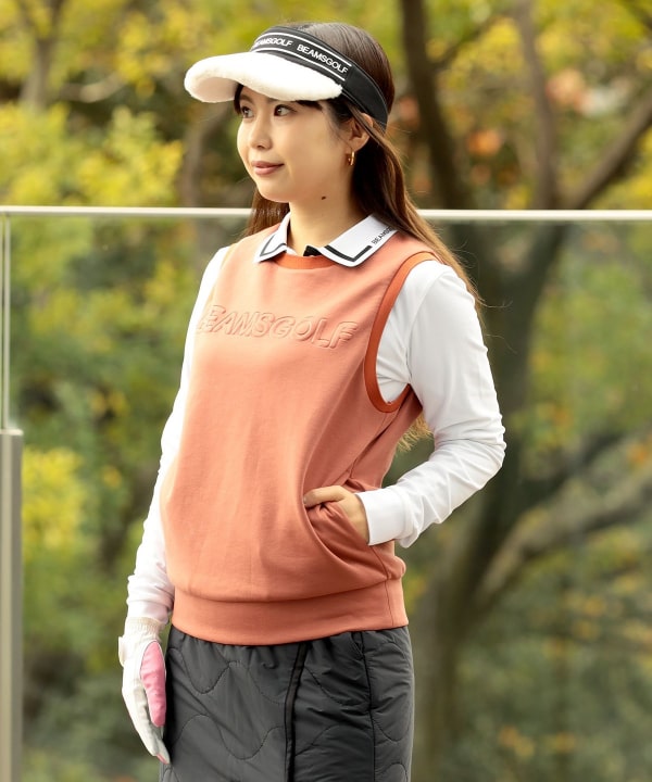 得価最安値【土日限定値下】BEAMS GOLF 2way ベスト　ORANGE LABEL レディースウェア