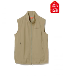 【+15%ポイントUP】ORANGE LABEL / ストレッチタフタ フルジップ 切替ベスト【STRETCH】