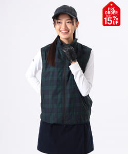 [+15% Points UP] ORANGE LABEL / Stretch Taffeta Full Zip Switch Vest [STRETCH]