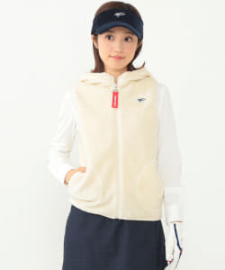 BEAMS GOLF ORANGE LABEL / ボア フルジップ フードベスト