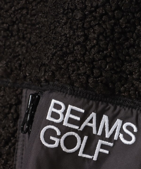【新品未使用】BEAMS GOLF ビームスゴルフ ベスト 冬 ボア ロゴ 新品未使用】BEAMS GOLF ビームスゴルフ ベスト 冬 ボア ロゴ
