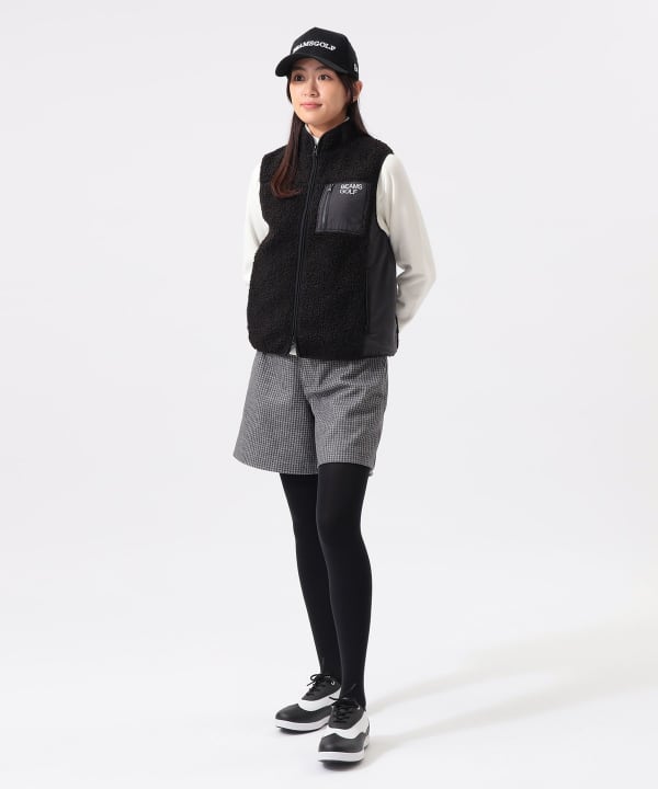 【新品未使用】BEAMS GOLF ビームスゴルフ ベスト 冬 ボア ロゴ 新品未使用】BEAMS GOLF ビームスゴルフ ベスト 冬 ボア ロゴ