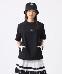 ORANGE LABEL / 裾スピンドル モックネック ストレッチ ピステ（撥水・接触冷感・UVカット）