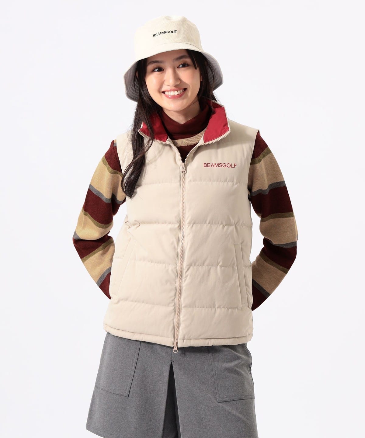 BEAMS GOLF（ビームス ゴルフ）ORANGE LABEL / スタンドカラー ベスト