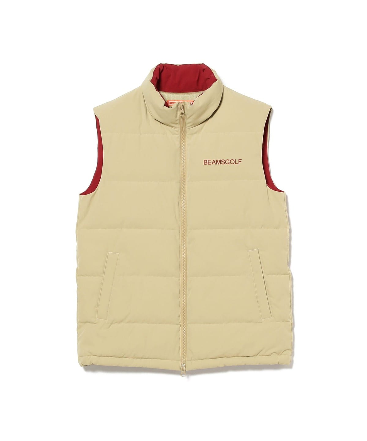 BEAMSGOLF ベスト BEAMS GOLF BEAMS GOLF ORANGE / Stand Collar Vest (Tops, Vests