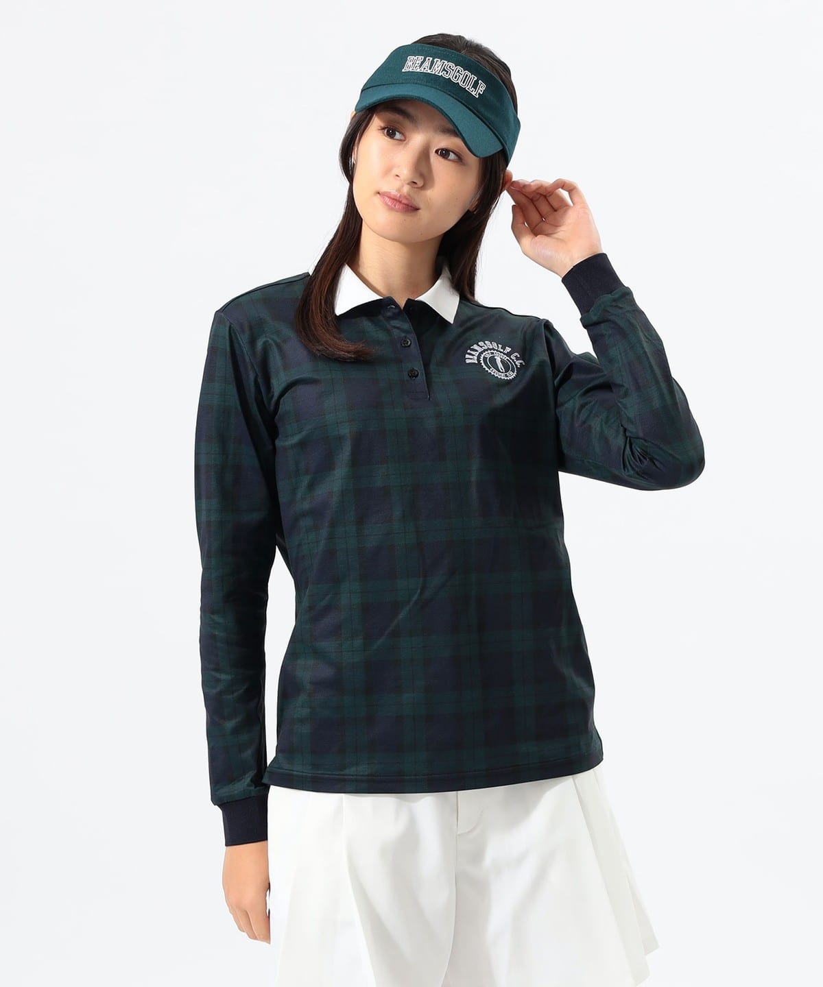 〈WOMEN〉ORANGE LABEL / スイングマン ロングスリーブポロシャツ【STRETCH】 シャツ・ブラウス WOMEN B/W L 〈WOMEN〉ORANGE LABEL / スイングマン ロングスリーブポロシャツ【STRETCH】 シャツ・ブラウス WOMEN B/W L
