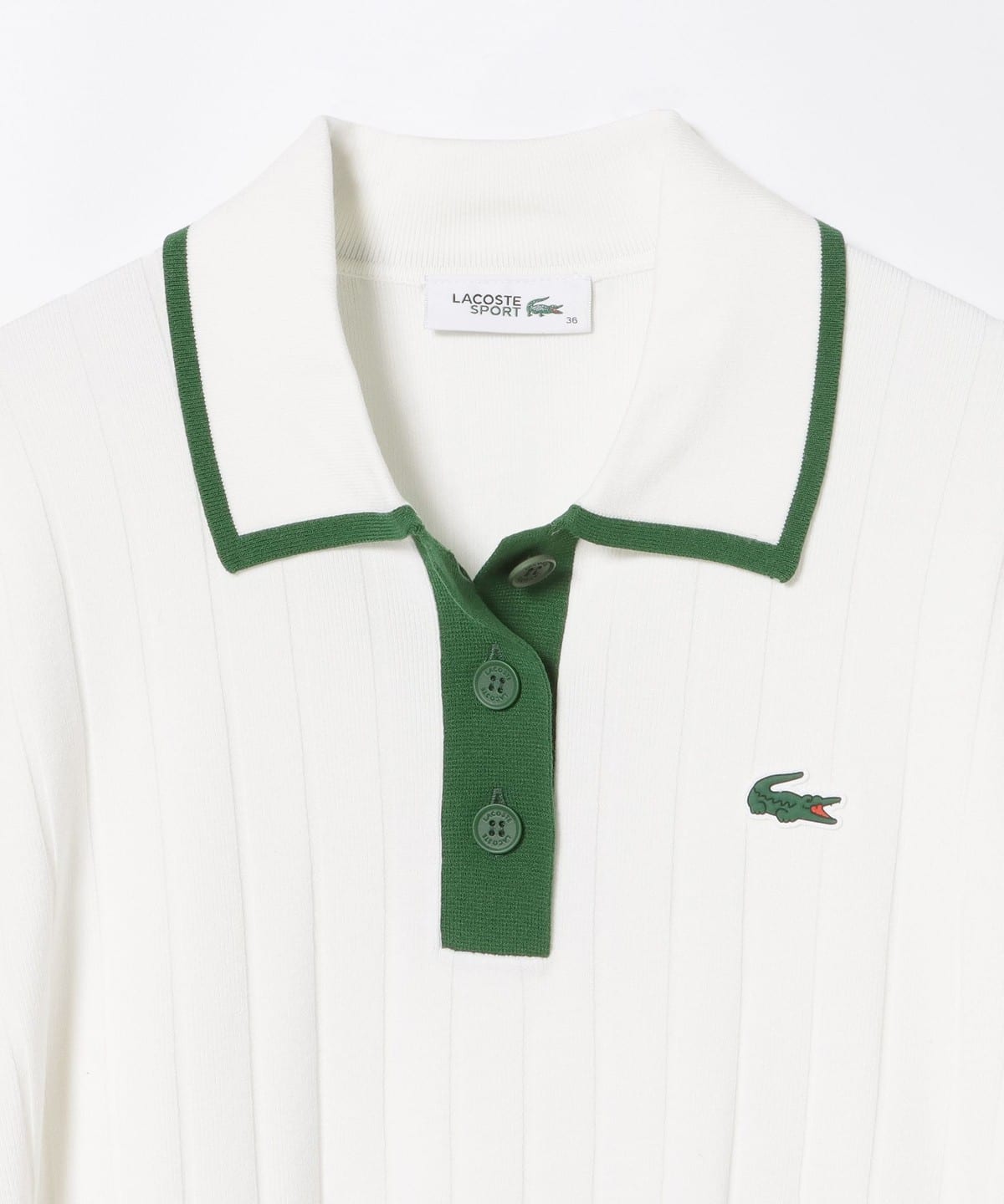 LACOSTE X BEAMS GOLF ポロシャツ Lサイズ 美品 BEAMS GOLF（ビームス ゴルフ）〈WOMEN〉【別注】LACOSTE