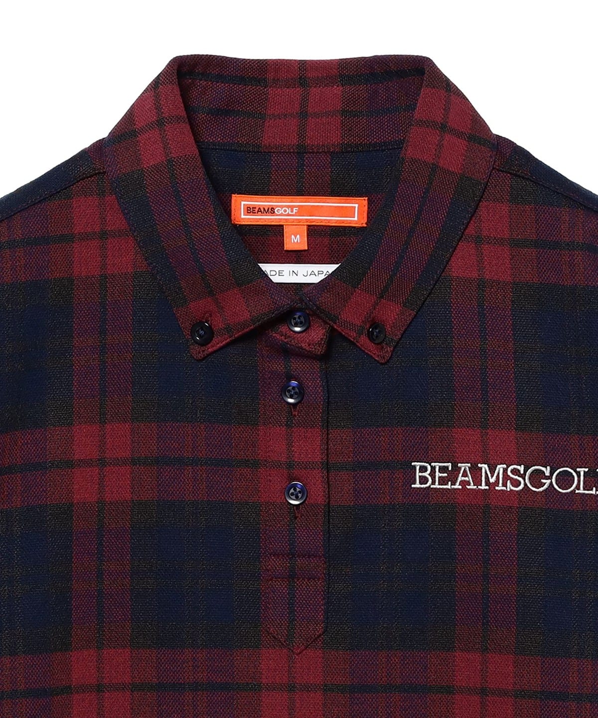 BEAMSGOLF 長袖シャツ M 日本製 BEAMS GOLF（ビームス ゴルフ）〈WOMEN〉ORANGE LABEL / チェック