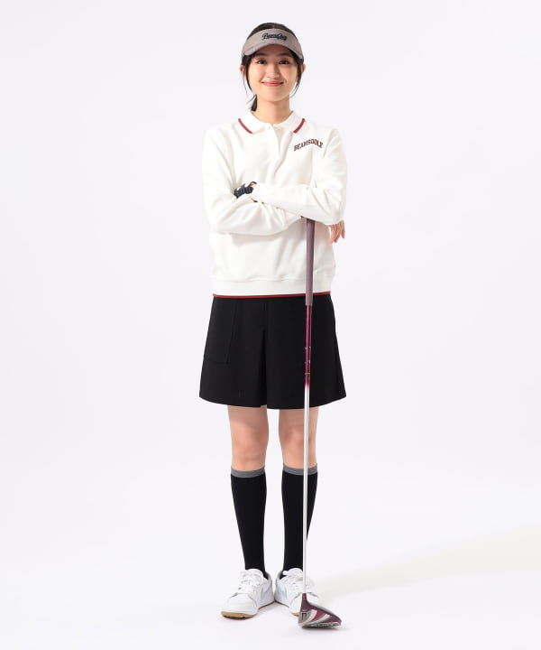 〈WOMEN〉ORANGE LABEL / ツイル ダブルジャカード ポロシャツ Model：H170 B74 W60 H86　Size：M