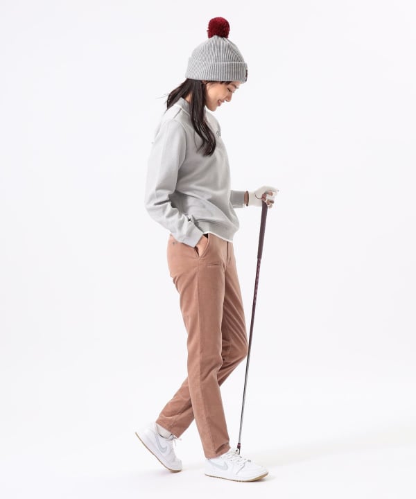 〈WOMEN〉ORANGE LABEL / ツイル ダブルジャカード ポロシャツ Model：H170 B74 W60 H86　Size：M