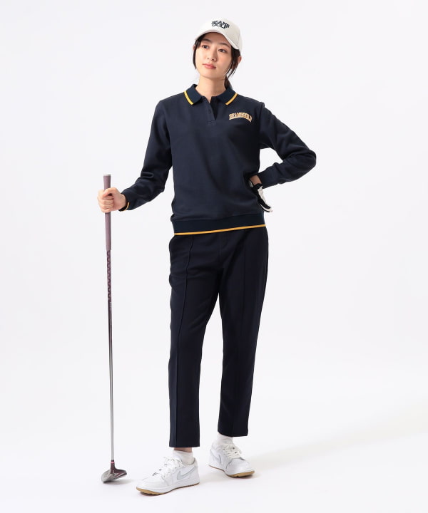 〈WOMEN〉ORANGE LABEL / ツイル ダブルジャカード ポロシャツ Model：H170 B74 W60 H86　Size：M