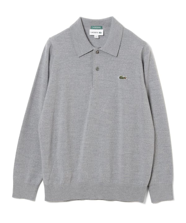 〈WOMEN〉【別注】LACOSTE / ロングスリーブ ニット ポロ