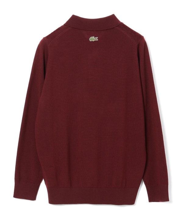 〈WOMEN〉【別注】LACOSTE / ロングスリーブ ニット ポロ