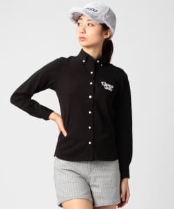BEAMS GOLF ORANGE LABEL / スクリプト ボタンダウン ポロシャツ