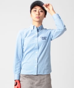 BEAMS GOLF ORANGE LABEL / スクリプト ボタンダウン ポロシャツ