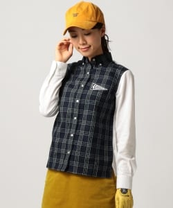 BEAMS GOLF ORANGE LABEL / フロント チェック シャツ