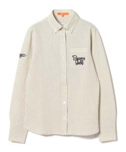 BEAMS GOLF ORANGE LABEL / クールマックス サッカー シャツ