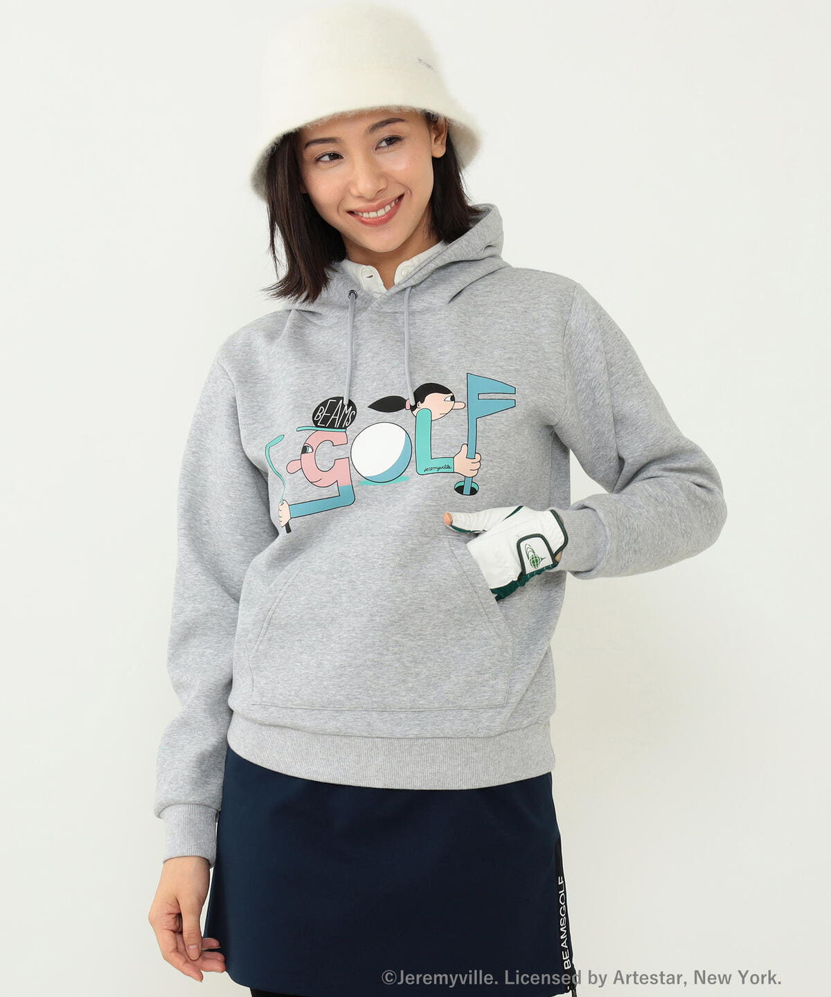 〈WOMEN〉Jeremyville × BEAMS GOLF / 別注 ゴルフ パーカー