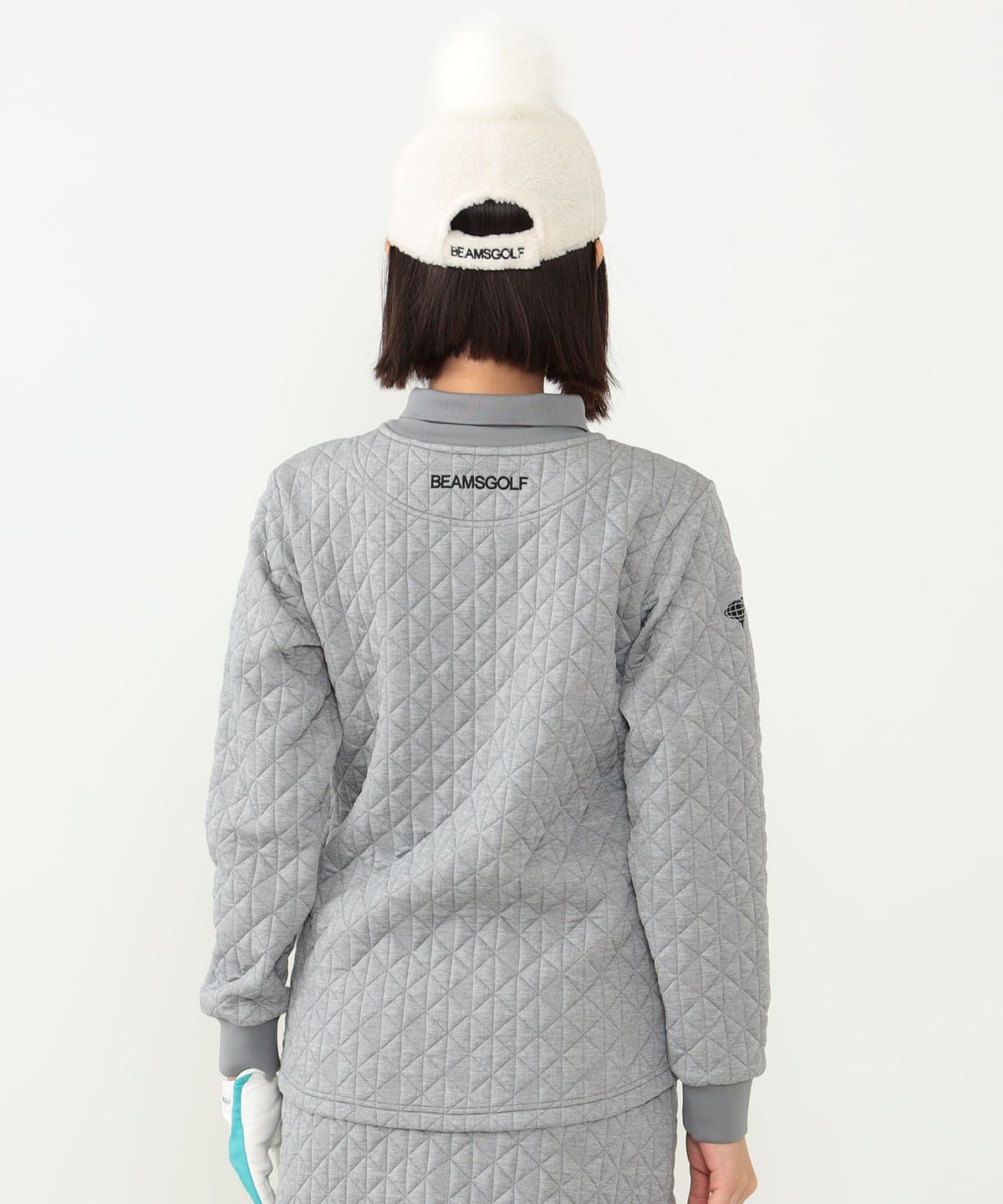 BEAMS GOLF BEAMS GOLF女式）BEAMS GOLF ORANGE LABEL /幾何被子套頭衫