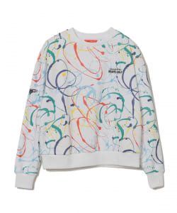 ▲＜WOMEN＞BEAMS GOLF ORANGE LABEL / スプラッシュ柄 クルーネック プルオーバー スウェットシャツ