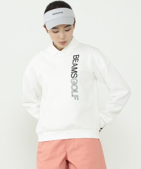 BEAMS GOLF（ビームス ゴルフ）〈WOMEN〉BEAMS GOLF ORANGE LABEL / タテロゴ ダンボールニット プルオーバーシャツ（トップス  スウェット）通販｜BEAMS