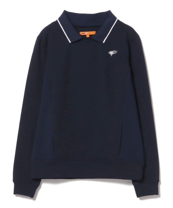 BEAMS GOLF ボア切り替えサテンブルゾン フード付き ビームスゴルフ