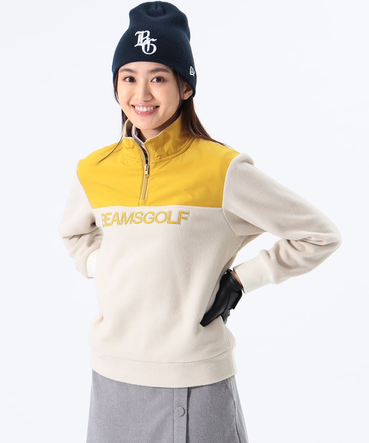 BEAMS GOLF（ビームス ゴルフ）〈WOMEN〉ORANGE LABEL / ボアフリース ハーフジップ プルオーバー．（トップス  パーカー）通販｜BEAMS