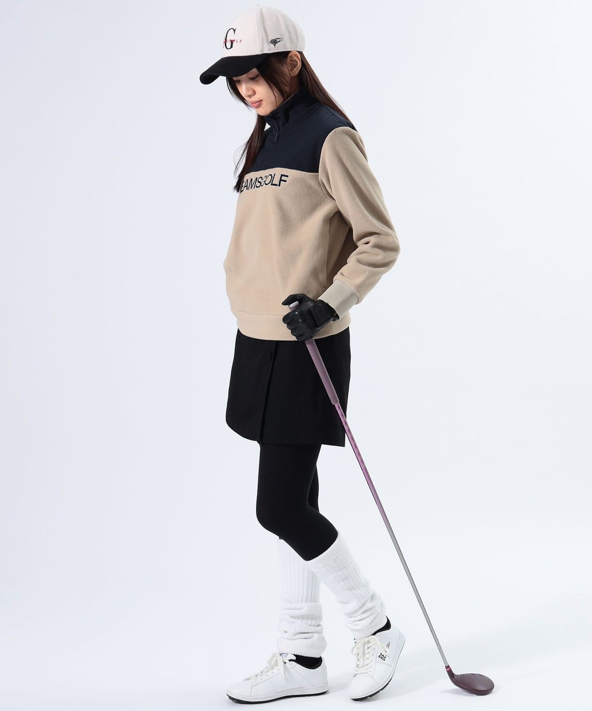 BEAMS GOLF（ビームス ゴルフ）〈WOMEN〉ORANGE LABEL / ボアフリース ハーフジップ プルオーバー．（トップス  パーカー）通販｜BEAMS