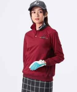 BEAMS GOLF ORANGE LABEL / 女裝 衣領內 緹花 上衣