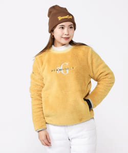 ORANGE LABEL / Lined boa fleece pullover