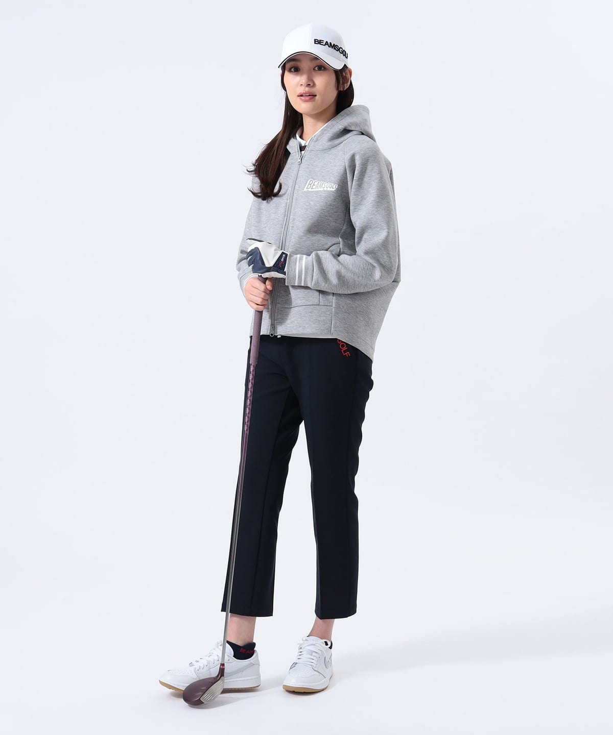 BEAMS GOLF (BEAMS GOLF) ORANGE LABEL / Stretch Jersey Zip-up
