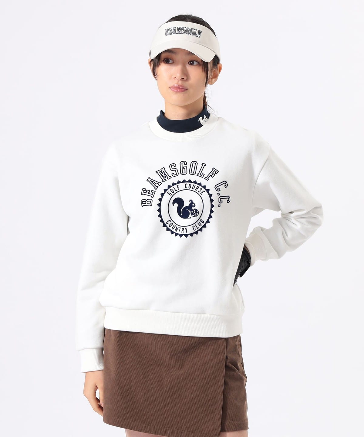 BEAMS GOLF（ビームス ゴルフ）ORANGE LABEL / リスロゴ 裏毛