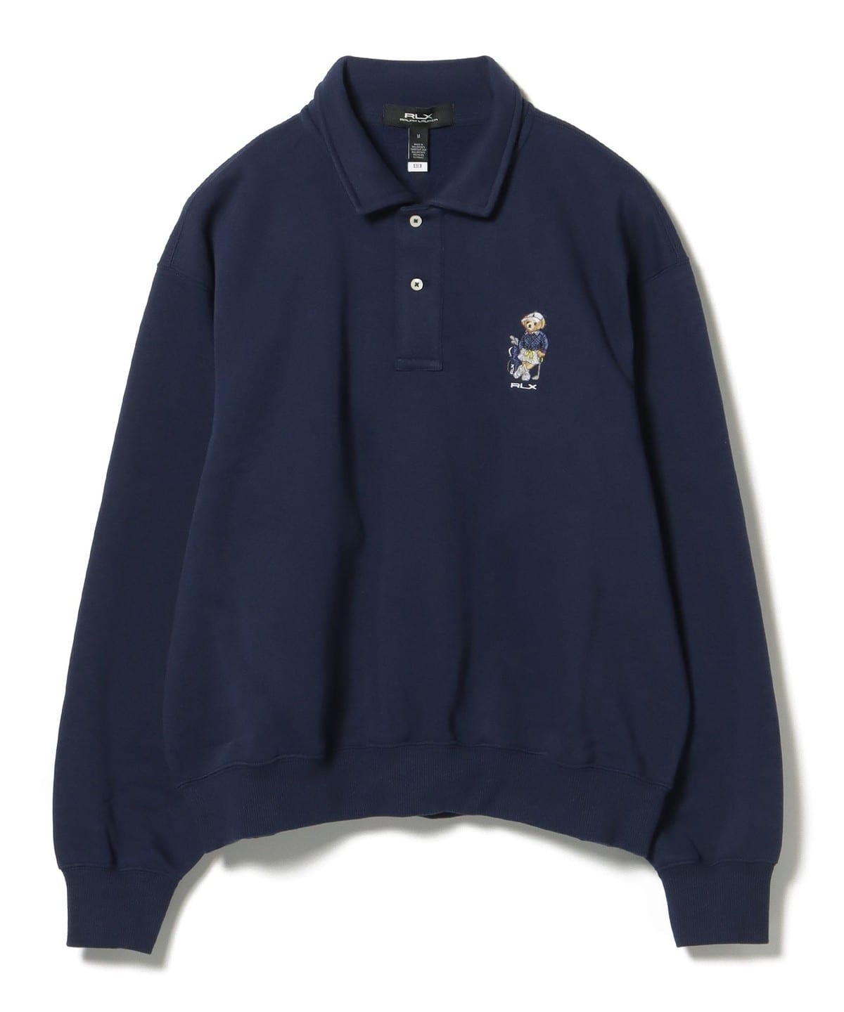 【美品】RLX GOLF RALPH LAUREN ネイビー 長袖 ポロシャツ BEAMS GOLF（ビームス ゴルフ）RALPH LAUREN / RLX GOLF