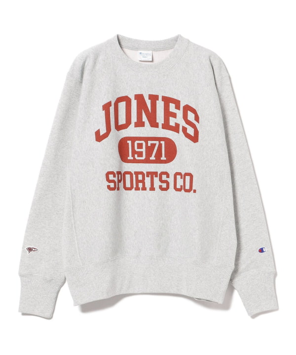 〈WOMEN〉【別注】JONES Sports × Champion / リバースウィーブ(R) クルーネック スウェットシャツ