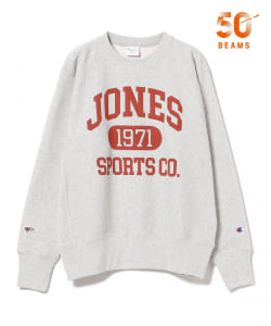 〈WOMEN〉【別注】JONES Sports × Champion / リバースウィーブ(R) クルーネック スウェットシャツ