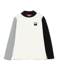 BEAMS GOLF ORANGE LABEL / クレイジー パターン モックネックシャツ