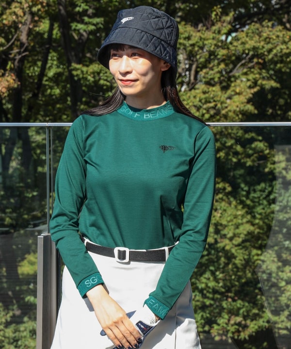 BEAMS GOLF（ビームス ゴルフ）ORANGE LABEL / エンボスロゴ モックネックシャツ（Tシャツ・カットソー カットソー）通販｜ BEAMS