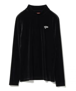 ORANGE LABEL / ストレッチ ベロア モックネックシャツ