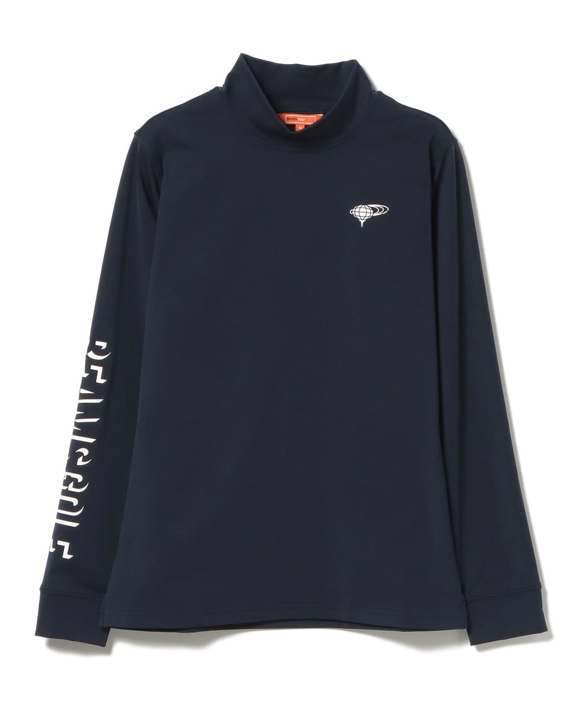 BEAMS GOLF ORANGE LABEL / 襟ロゴ モックネックシャツ - トップス