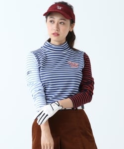 BEAMS GOLF ORANGE LABEL / クレイジー ボーダー ハイネック