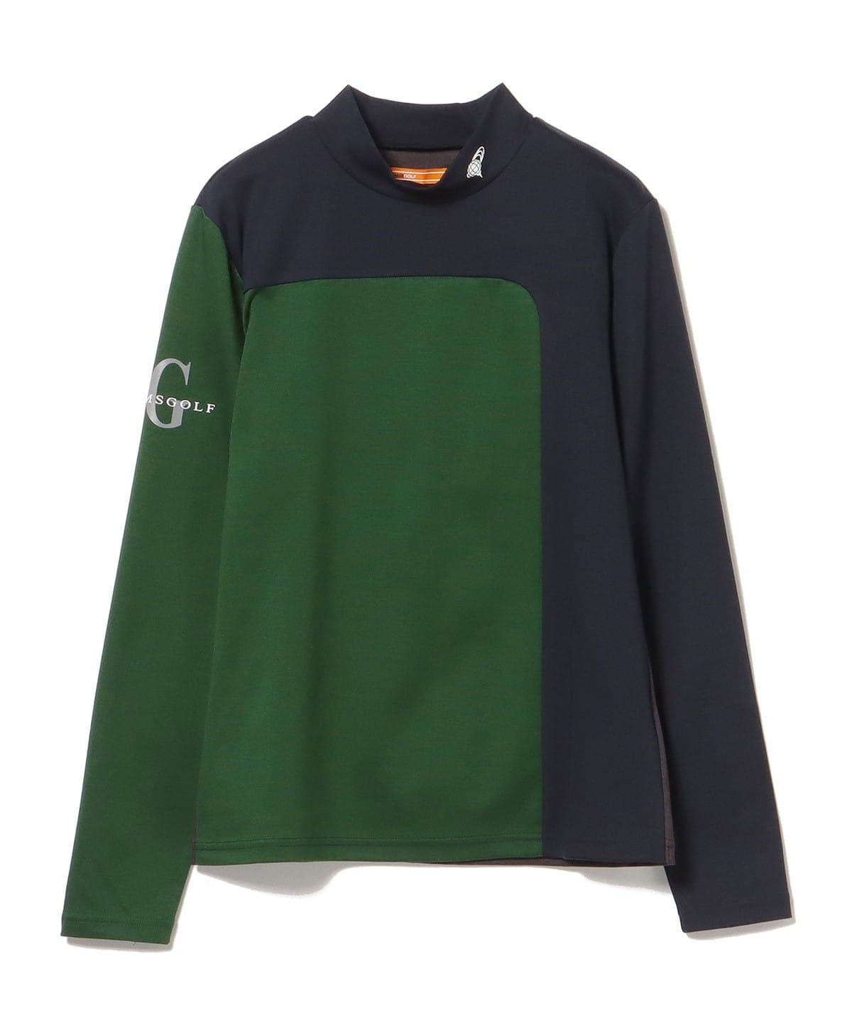 ORANGE LABEL / カラーブロック モックネックシャツ Tシャツ・カットソー WOMEN GREEN S ORANGE LABEL / カラーブロック モックネックシャツ Tシャツ・カットソー WOMEN GREEN S