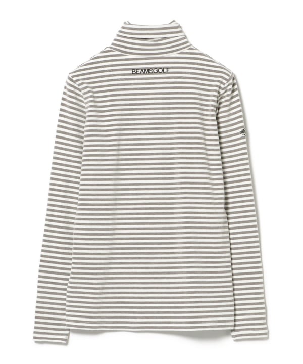 BEAMS GOLF ビームスゴルフ ハイネック 半袖Tシャツ オレンジ系