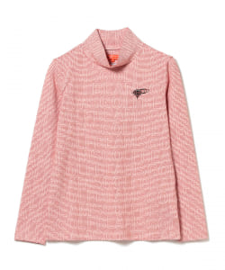 BEAMS GOLF ORANGE LABEL / ロゴ ボーダー モックタートルネック シャツ（長袖）