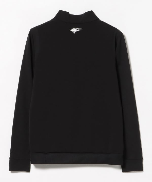 ORANGE LABEL / 切替 ストレッチ モックネック ロングスリーブシャツ